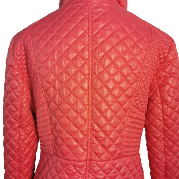 Via Spiga Quilted Jacket in Salmon - Sz M - Picture 3 of 8